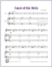 Free piano arrangement for carol of the bells. Carol Of The Bells Free Easy Flute Sheet Music Makingmusicfun Net