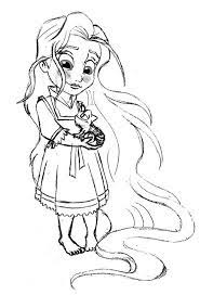 Search through 623,989 free printable colorings at getcolorings. Little Rapunzel Coloring Page Kids Play Color Tangled Coloring Pages Disney Princess Coloring Pages Ariel Coloring Pages