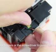 How to replace the chip of HP 202X CF500X toner cartridge