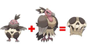 The Bones That Mandibuzz And Vullaby Wear Are Parts Of A Skull Pokemon Pokemon Pokemon History Pokemon Images