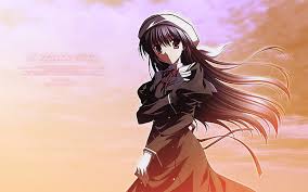 In the disney version, her hair must never be cut in order to keep her healing powers. Long Black Haired Female Character Wallpaper Ef A Fairy Tale Of The Two Hd Wallpaper Wallpaperbetter
