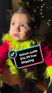 Adorable Grinch Outfit at TikTok Shop for $16.99 with Free Shipping!