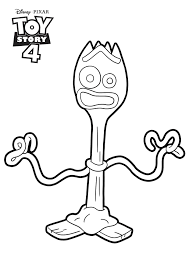 New free coloring pages browse, print & color our latest. Forky Toy Story 4 Coloring Page Disney Pixar Toy Story 4 Kids Coloring Pages