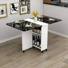 You could diy a version or go with one of the 10 options we've sourced here. Wooden Folding Dining Table With Wheels Living Room Kitchen Furniture Eco Friend Ebay