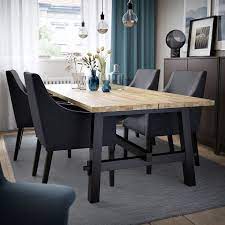 Skogsta Sakarias Table And 4 Chairs Acacia Black Sporda Dark Gray 921 2x393 8 Ikea In 2021 Ikea Dining Ikea Dining Room Dining Room Table
