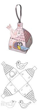 Okuloncesi Kagit Katlama Ile Kus Kafesi Yapimi Modelos De Caixa De Presente Lembrancinhas De Papel Artesanato De Primavera