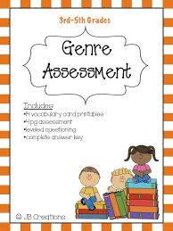 2 Products In 1 Comprehensive Genre Assessment Genre Vocabulary Cards This Assessment Tests Students Knowle Vocabulary Cards Book Genres Genre Activities