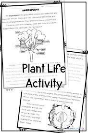 Plant Life Activity Reading Worksheets Nonfiction Reading Upper Elementary Resources