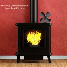Ventless gas logs can be installed in any fireplace that is fully capable of burning wood and are burned with the damper closed. 4 Blade Large Airflow Heat Powered Gas Wood Log Burners Fireplace Stove Fan Beau Ebay