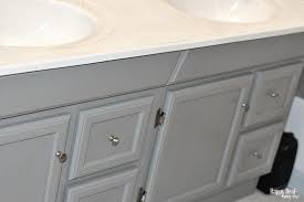 From here you can prime and paint using your favorite oil based or latex paint. How To Paint Your Bathroom Vanity No Sanding Required Happy Deal Happy Day