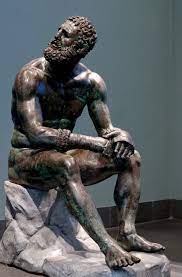 Since the olympiad was named after him, from then on out. Ancient Greek Boxing