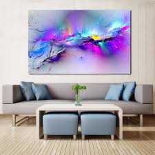 Great for lighting dark places and tray ceilings. Jqhyart Wall Pictures For Living Room Abstract Oil Painting Clouds Colorful Canvas Art Home Decor No Frame Buy At The Price Of 24 55 In Dhgate Com Imall Com