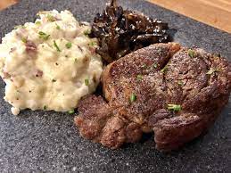 The answer is this recipe. Filet Mignon With Drunken Mushrooms And Mashed Potatoes Jen Reviews