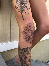 Mandala Knee Tattoo Session One Tattoo By Jacob Dynes The Studio Tattoo In Roseville Ca Knee Tattoo Leg Tattoos Women Tattoos