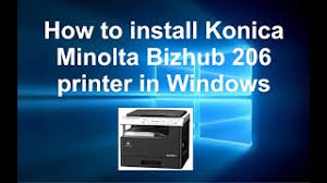 How to install konica minolta bizhub 206 printer. How To Download And Install Konica Minolta 206 Printer Driver Youtube