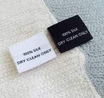 100% SILK - Garment Care Label - CRUZ LABEL