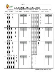 Free interactive exercises to practice online or download as pdf to print. Counting Tens Ones Worksheet Have Fun Teaching