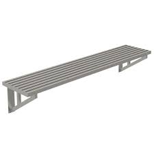 Metal kitchen shelves ukfcu olb365. Advance Tabco Dt21 4 21 X 48 Heavy Duty Stainless Steel Slotted Wall Shelf