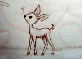 Cute Deer By Seara96 On Deviantart Cartoon Cool Pinterest Deer Drawing Easy Animal Drawings Baby Animal Drawings