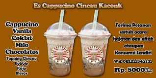 Banyak orang mulai mencoba resep es cappucino cincau dengan berbagai kreasi. Es Cappucino Cincau Kaconk Es Cappucino Cincau Kaconk