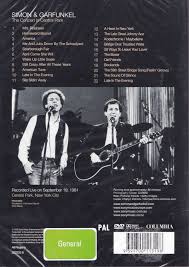 Buy Simon & Garfunkel : The Concert In Central Park (DVD-V, PAL) Online for  a great price – Glitter Records