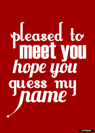 Pleased To Meet You Hope You Guess My Name Lyrics Pin On Song Bytes