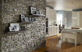 تزيين مطابخ ورق الجدران والحجر المزخرف 40 صورة ورق جدران بنمط لجدران المطبخ