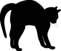 Arched Black Cats Bing Images Black Cat Silhouette Black Cat Drawing Cat Silhouette