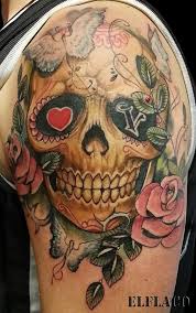 100 Awesome Skull Tattoo Designs Skull Candy Tattoo Tattoos Manner Und Los Muertos Tattoo