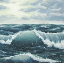 Ocean Art Original Choppy Seas Painting Stormy Ocean Painting Seascape Fine Art Rough Seas Ocean Waves Fine Ocean Waves Painting Ocean Art Ocean Painting Alan's work is as inspiring as the ocean itself, capturing not just the sights but also evoking the sounds, smells and sensations of standing on the shore or diving underneath the waves, gazing in awe at the sea life all around you. ocean waves painting