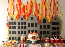 Desserttable Firemen Sam Brandweerman Sam Fire Man Birthday Party Firetruck Birthday Party Fire Fighter Birthday Party