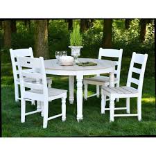 Maybe you would like to learn more about one of these? Farm House 48 Round Dining Table Set With 4 Dining Chairs By Wildridge Poly Furniture
