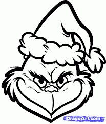 This furry green cold and solitary creature is an excellent. Grinch Face Coloring Page How To Draw The Grinch Easy Step 7 Grinch Coloring Pages Christmas Drawing Grinch Christmas Decorations