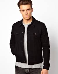75 Asos Denim Jacket In Skinny Fit With Studded Collar Black Denim Jacket Men Black Denim Jacket Denim Jacket