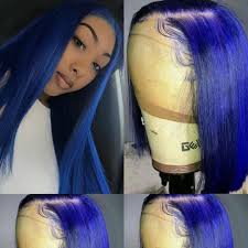 Black And Blue Bob Wig Colodo Dark Blue Human Hair Wig Red Colored Bob Lace Front Wigs Pre Plucked Remy Hair Short Brazilian Short Human Hair Wigs Bob Lace Front Wigs Lace Front Wigs