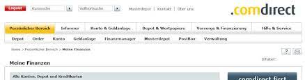 Ist die kontoverwaltung für girokonto, kreditkarte, depot jetzt besser? Comdirect Info Login Onlinebanking Zum Tagesgeldkonto
