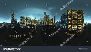 Hdri Environment Map Equirectangular Projection Spherical Stock Illustration 795795877