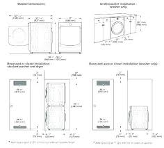 standard washer size loadtop co