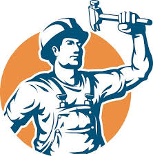 Construction workers set of construction workers silhouettes isolated on white. Construction Worker Silhouette Vector Clipart Image