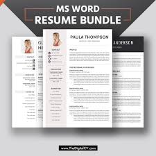 Modern Cv Templates For 2021 Professional Resume Templates For Students Interns College Graduates Mba Graduates Experienced Professionals And Career Changers Paula Resume Bundle Thedigitalcv Com