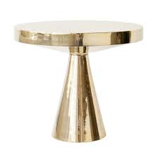 Jonathan Adler Hans Pedestal Side Table Pedestal Side Table Pedestal Table Brass Side Table