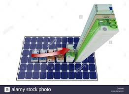 Download This Stock Image Solar Panel And Bar Graphs Made From Euro Banknotes Dhk8nn From Alamy S Library Of Millions Of High Solar Panels Bar Graphs Solar