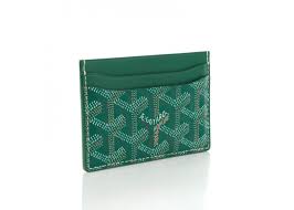 Fast delivery, full service customer support. Goyard Saint Sulpice Card Case Goyardine Green In Canvas