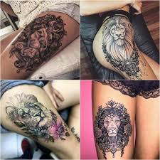 Lion Tattoo Meaning Lion Tattoo Ideas For Men And Women With Photos Thigh Tattoos Women Tattoos For Women Best Tattoos For Women