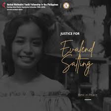 𝐉𝐔𝐒𝐓𝐈𝐂𝐄 𝐅𝐎𝐑 𝐄𝐕𝐀𝐋𝐄𝐍𝐃 𝐒𝐀𝐋𝐓𝐈𝐍𝐆! Evalend Salting is an  active UMYF of Sablig United Methodist Church of HIPAC-PWID. She was found  lifeless and buried. Her tragic death weigh heavy in our hearts. Today,
