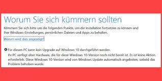 Wo würdet ihr windows installieren? Fehlermeldung Ihr Pc Verfugt Uber Hardware Die Fur Diese Windows 10 Version Noch Nicht Bereit Ist Dr Windows