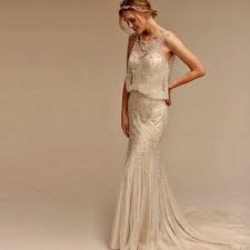 Beaded Blouson Art Deco Wedding Gown Jacinda Deco Wedding Dress Art Deco Wedding Gown Art Deco Gown