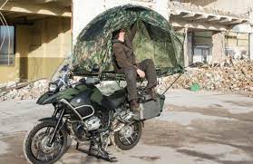 バイクの上に テントを張って ツーリング バイク バイク テント