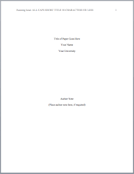 how to format an apa title page