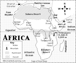 Map africa equator illustrations & vectors. Africa Map Quiz Printout Zoomschool Com